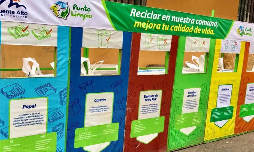 Conoce los puntos limpios de reciclaje en Puente Alto
