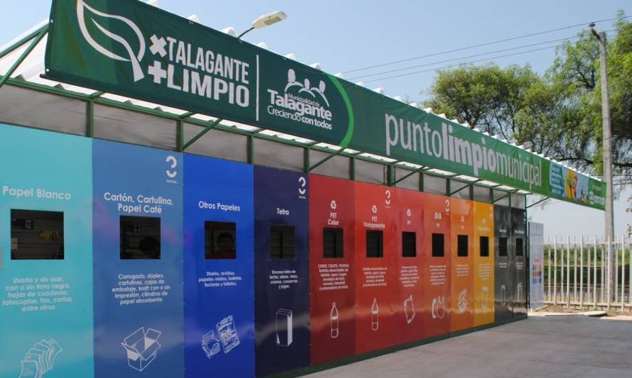 Conoce los puntos limpios de reciclaje en Talagante