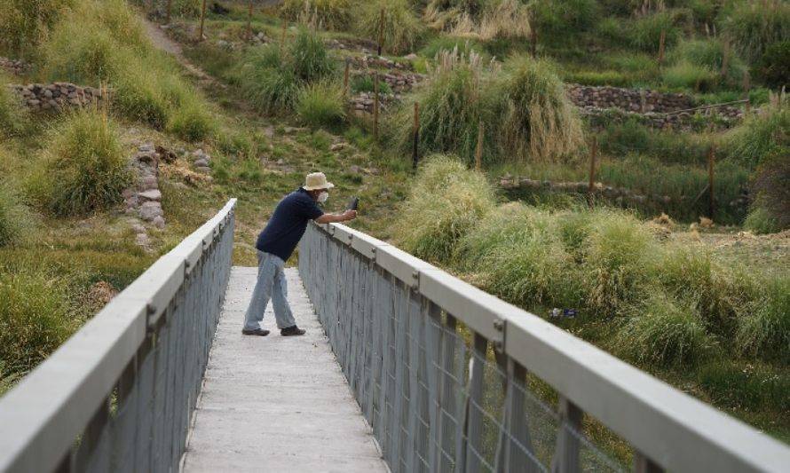 Construyen puente peatonal en Caspana