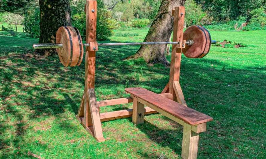 Emprendimiento crea equipamiento fitness de madera