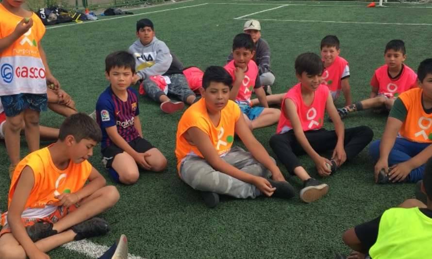 Fundación Fútbol Más y Gasco inician programa social en La Araucanía