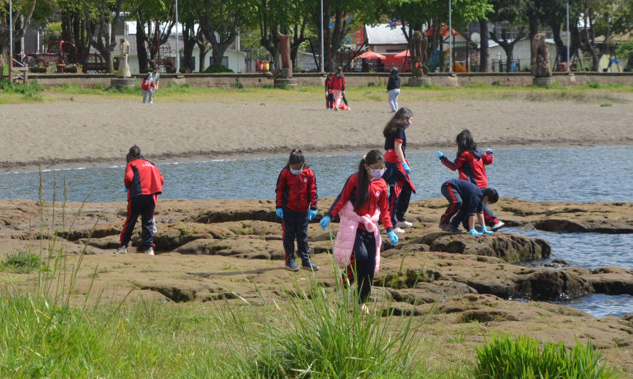 Programa ReCrea recolectó cerca de 30 kilos de basura en playa de LLanquihue