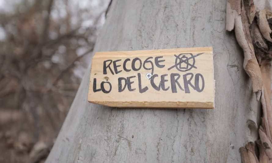 Recoge lo del cerro: Si al cerro dices amar, tu basura te debes llevar