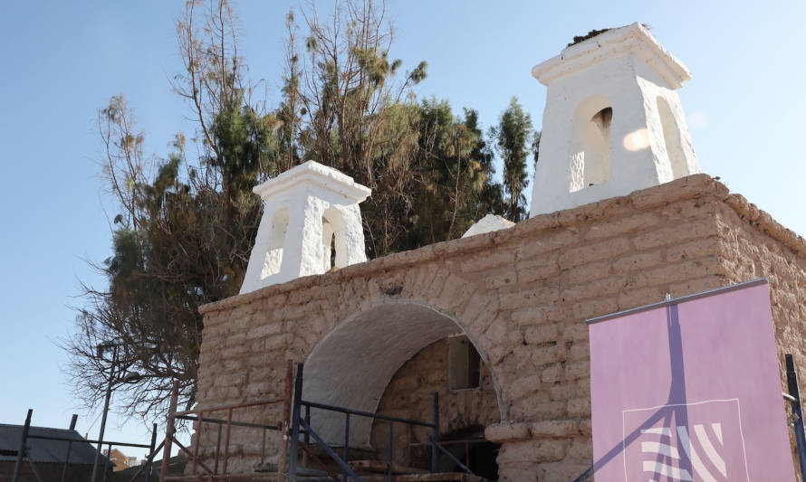 Inician obras de restauración en la réplica de la Iglesia de Chiu Chiu 