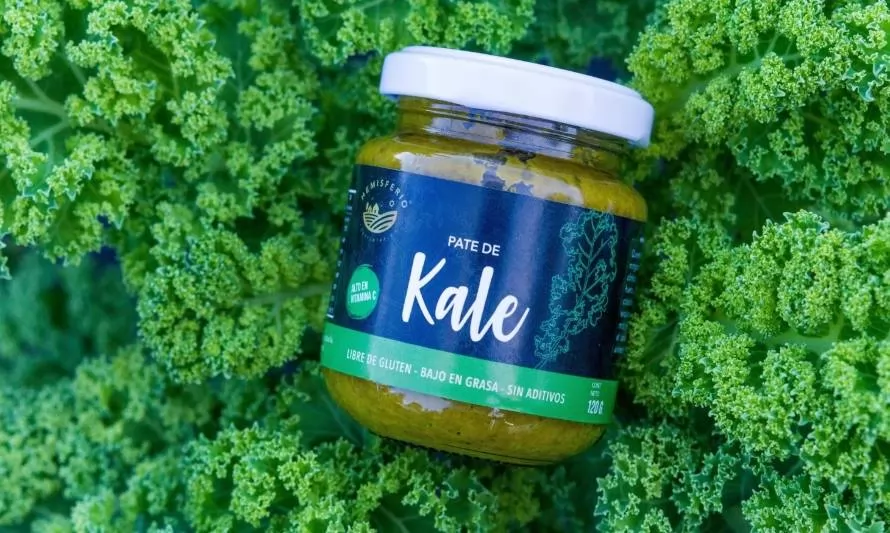 Joven innovador de Pucón crea paté con descarte de Kale
