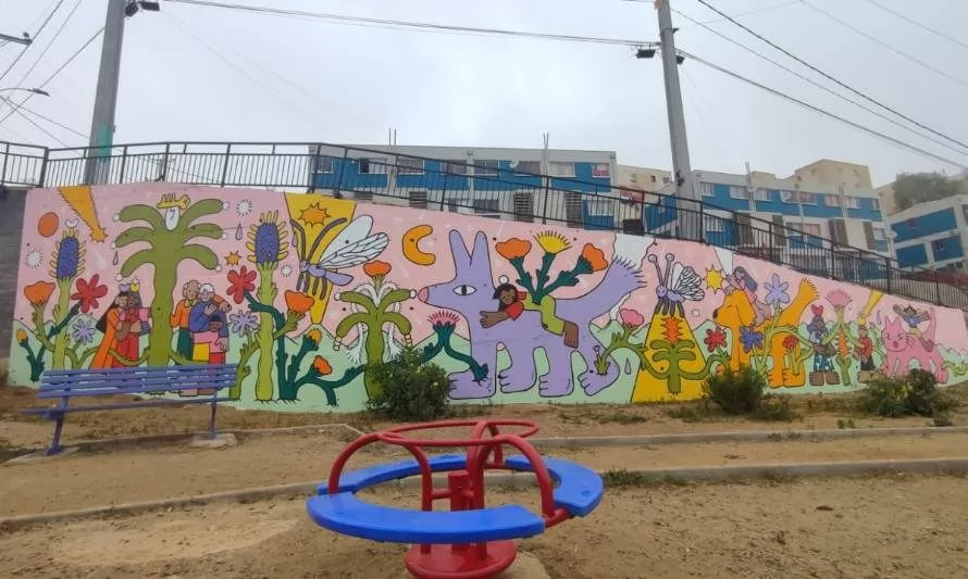 Converse y TECHO-Chile inauguran mural artístico en Valparaíso