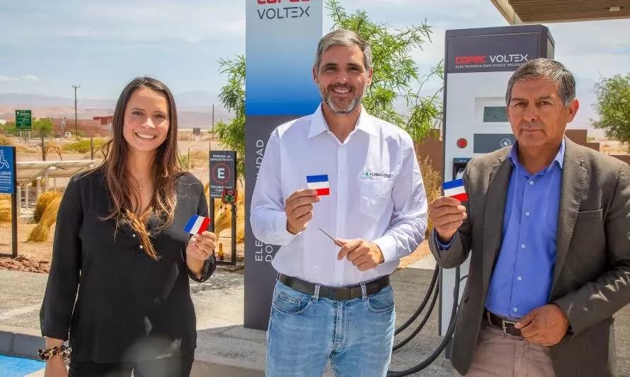 Inauguran la primera Electrolinera de carga rápida en San Pedro de Atacama