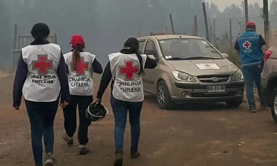 Cruz Roja Chilena inició campaña para ayudar a comunidades afectadas por incendios forestales