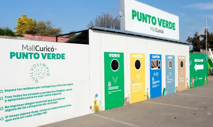 Único punto limpio de Curicó lleva 15 toneladas de reciclaje en lo que va del año