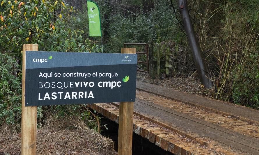 Parque CMPC Lastarria: inician obras del segundo espacio verde de la red de parques Bosque Vivo