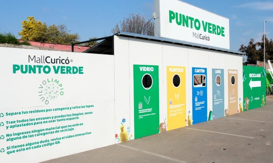 Casi 26 toneladas de residuos fueron reciclados el primer semestre en Mall Curicó
