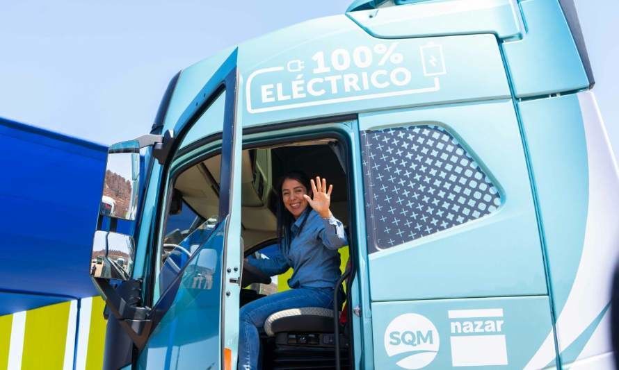 SQM presentó el primer conjunto 100% eléctrico de América para la gran minería