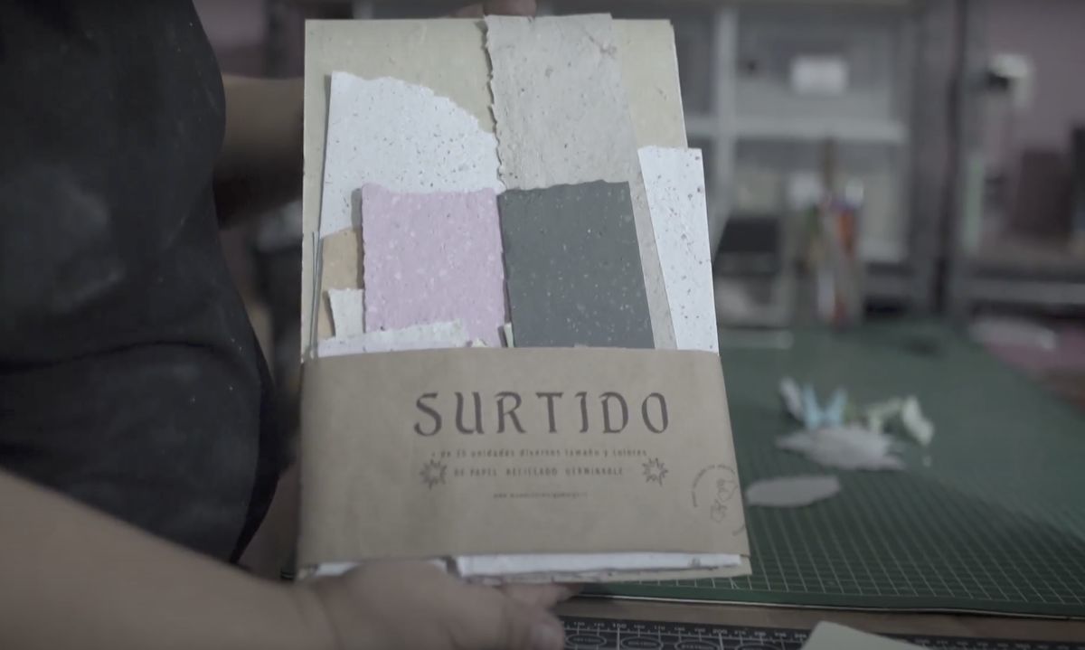 Manos del Marga Marga: Papel reciclado germinable