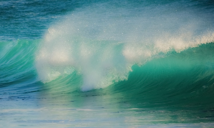 En esta fotografía se puede apreciar una ola de mar moviéndose con mucha energía